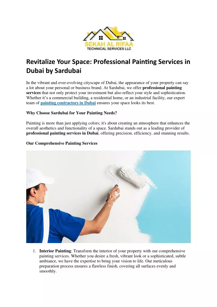 revitalize your space professional painting