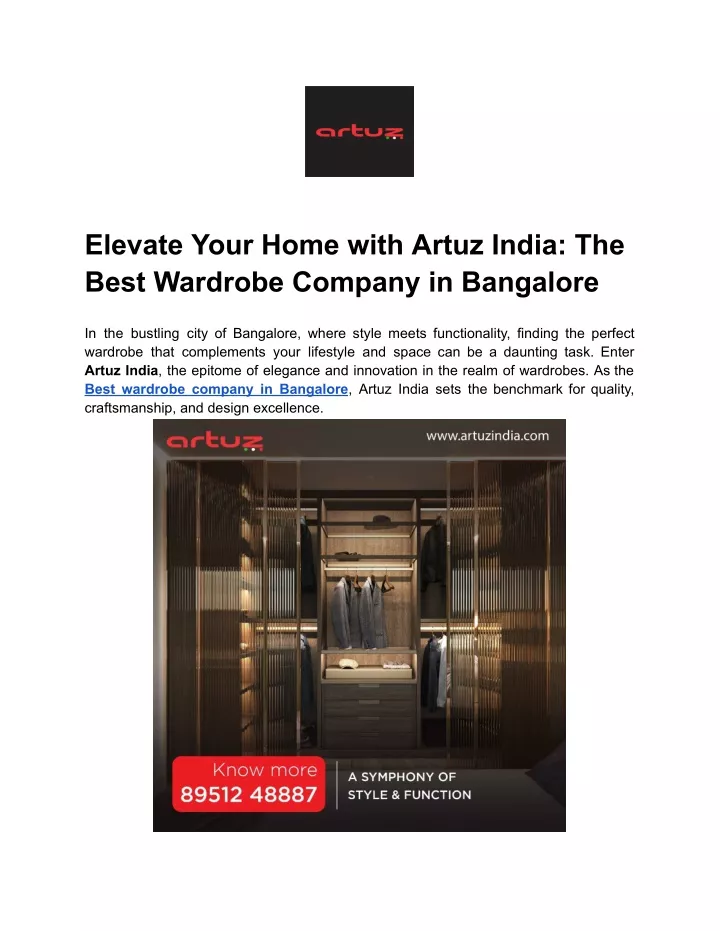 elevate your home with artuz india the best