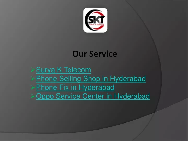 our service