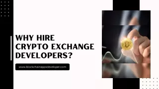 Why Hire Crypto Exchange Developers from Blockchainappsdeveloper?