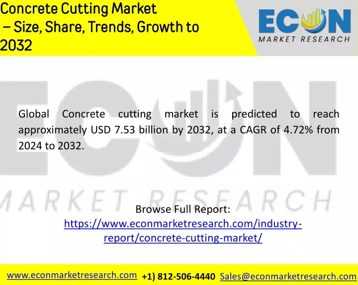 concrete cutting market size share trends growth