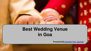 Destination Wedding Venue in Goa | Top Wedding Venues