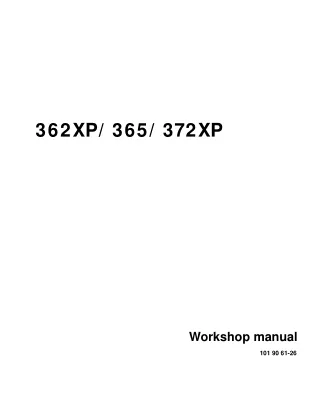 Husqvarna 365 Chainsaw Service Repair Manual