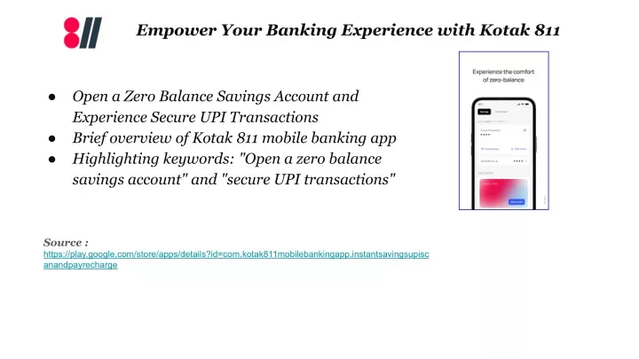 empower your banking experience with kotak 811