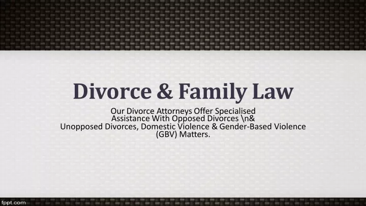 divorce family law