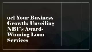 Business Loan Services