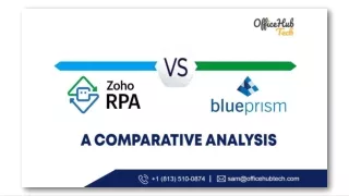 Zoho RPA vs. Blueprism A Comparative Analysis
