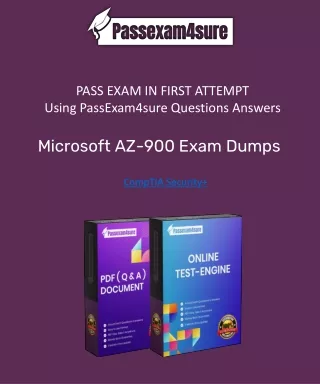 Passexam4sure Updated Dumps PDF for AZ-900 Exam 2024