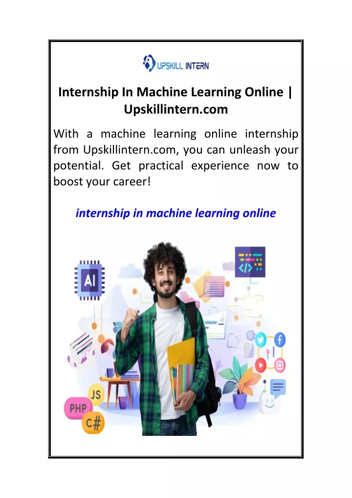 internship in machine learning online