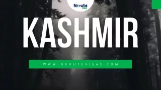 Experience The Magic Of Kashmir With Nroute Visas.