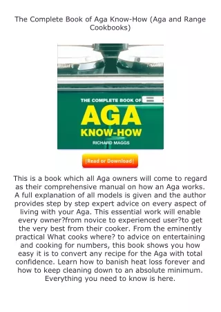 (❤️pdf)full✔download The Complete Book of Aga Know-How (Aga and Range Cookb