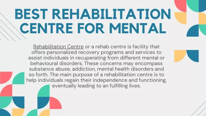 best rehabilitation centre for mental