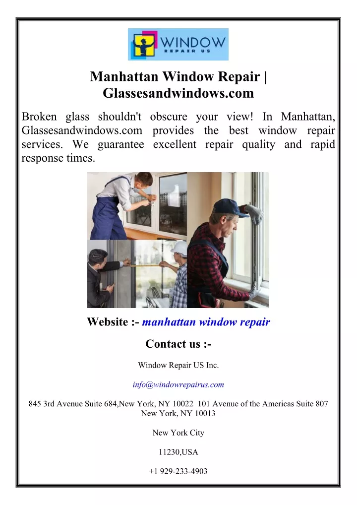 manhattan window repair glassesandwindows com