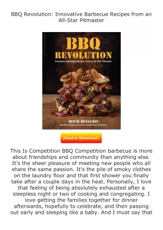 download⚡[PDF]❤ BBQ Revolution: Innovative Barbecue Recipes from an All-Sta