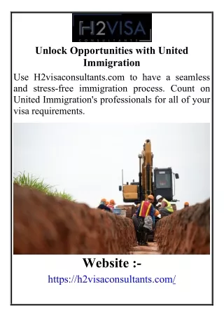 Unlock Opportunities with United Immigration