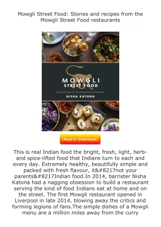 [PDF]❤READ⚡ Mowgli Street Food: Stories and recipes from the Mowgli Street