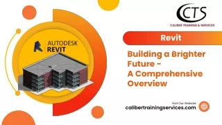 An Overview of Revit Architecture for A Brighter Future