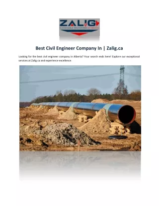 best civil engineer company in zalig ca