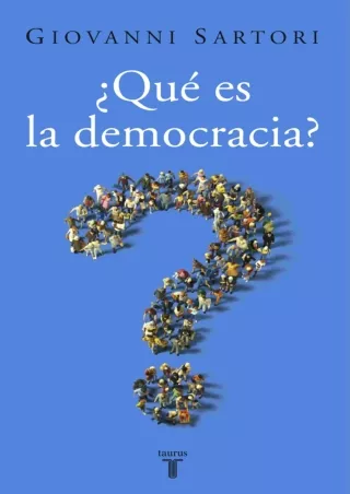 ❤[PDF]⚡  ¿Qué es la democracia?