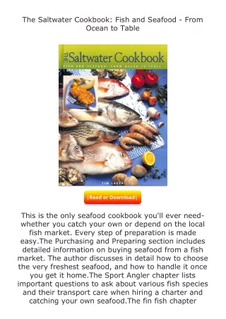 (❤️pdf)full✔download The Saltwater Cookbook: Fish and Seafood - From Ocean