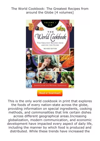 ✔️READ ❤️Online The World Cookbook: The Greatest Recipes from around the Gl