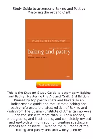 pdf❤(download)⚡ Study Guide to accompany Baking and Pastry: Mastering the A