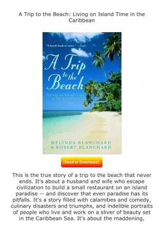 PDF✔Download❤ A Trip to the Beach: Living on Island Time in the Caribbean