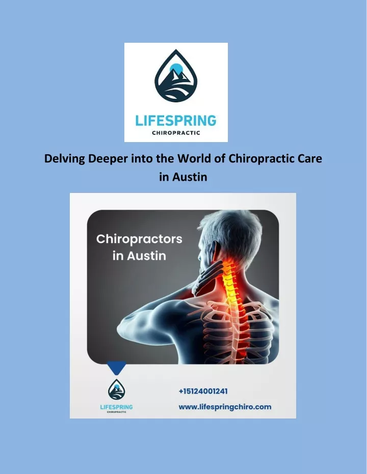 delving deeper into the world of chiropractic