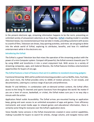 in the present electronic age streaming