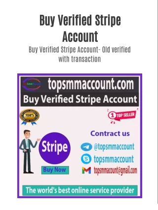 Buy Verified Stripe Account