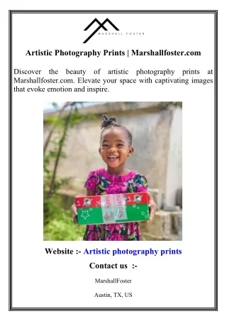 Artistic Photography Prints   Marshallfoster.com