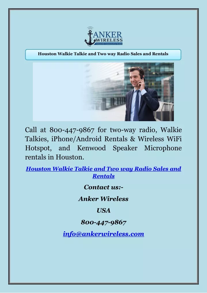 houston walkie talkie and two way radio sales
