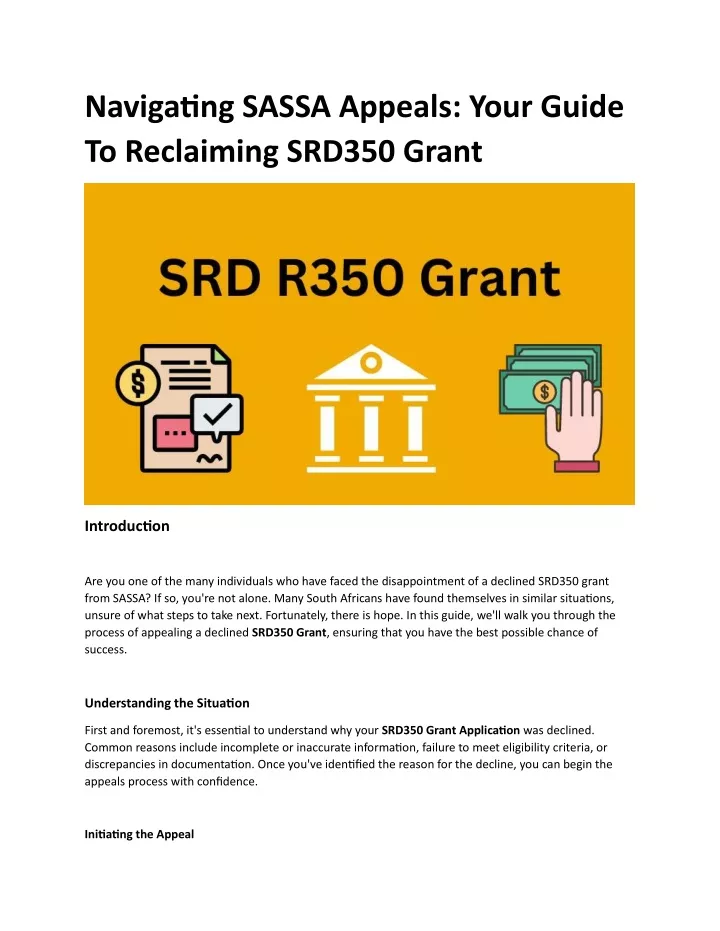 navigating sassa appeals your guide to reclaiming