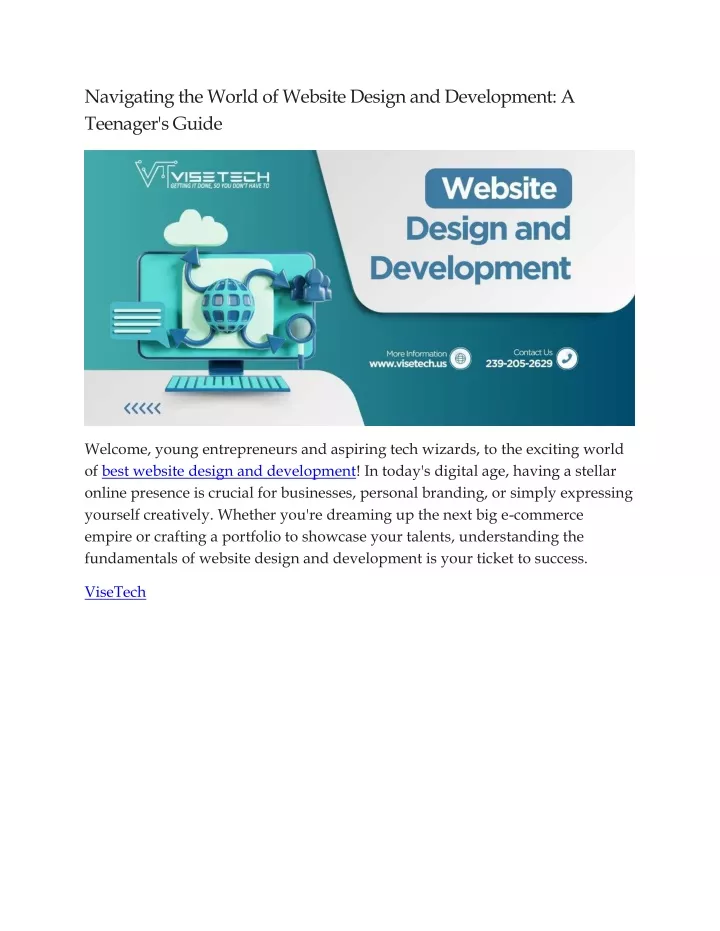 navigating the world of website design