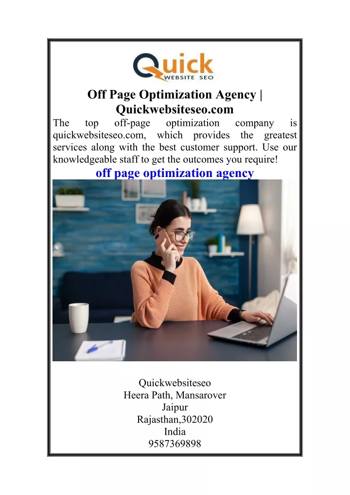off page optimization agency quickwebsiteseo