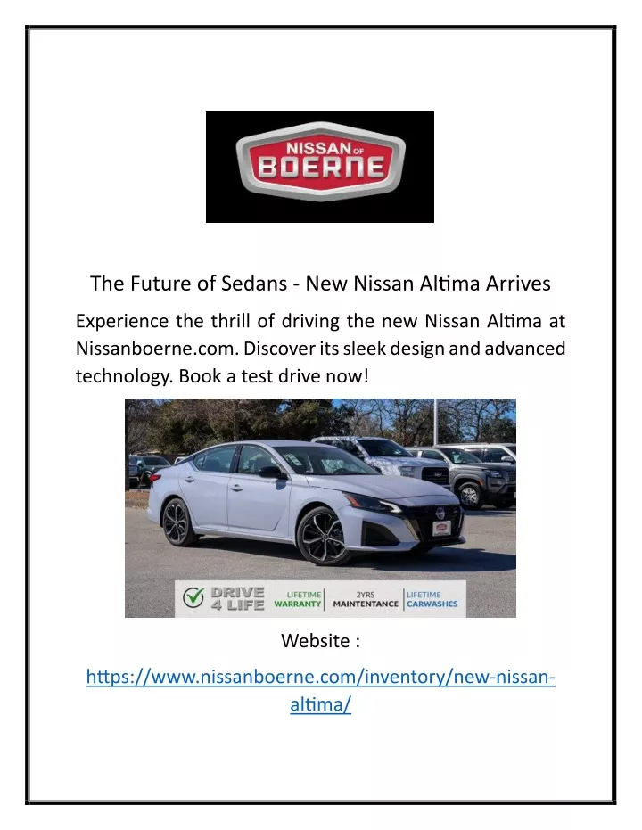 the future of sedans new nissan altima arrives