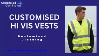 Illuminate Your Safety | Customised Hi-Vis Vests for Every Work Environment