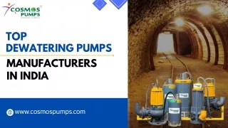 To Dewatering Pumps manufacturers in India