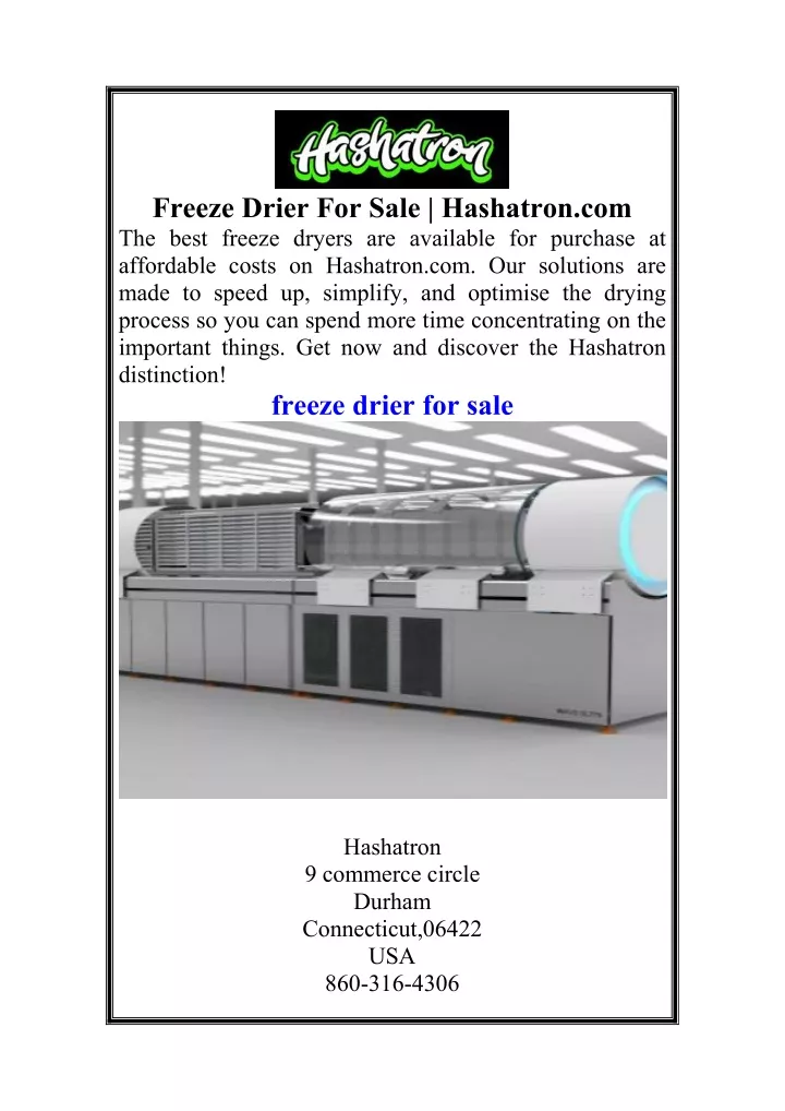 freeze drier for sale hashatron com the best