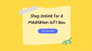 Discover Serenity: Shop Online for a Meditation Gift Box