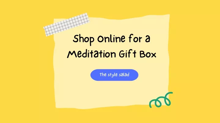 shop online for a meditation gift box
