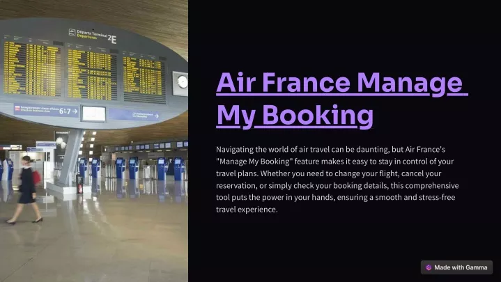 air france manage my booking