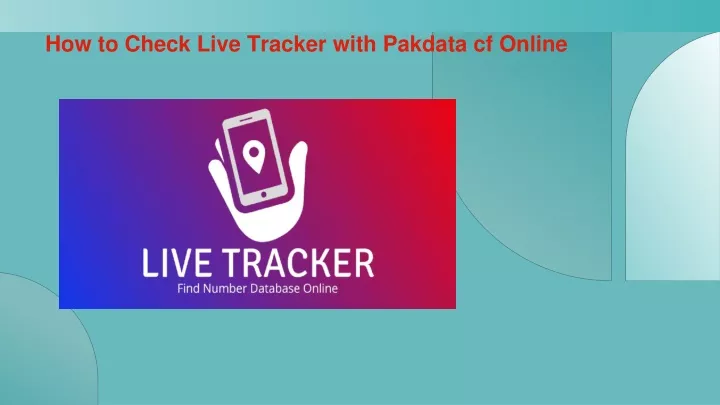 how to check live tracker with pakdata cf online