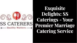 Marraige Catering Service