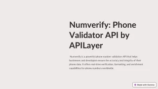 Numverify-Phone-Validator-API-by-APILayer