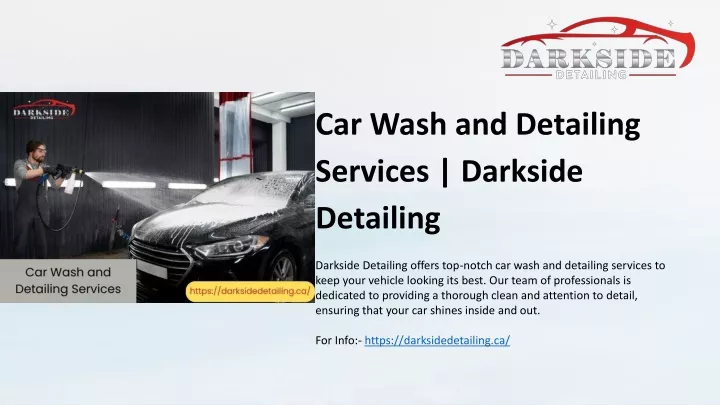 car wash and detailing services darkside detailing