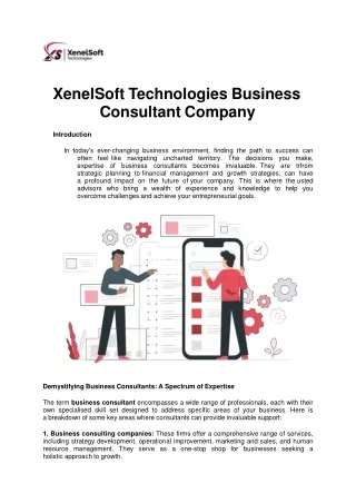 XenelSoft Technologies Business Consultant Company