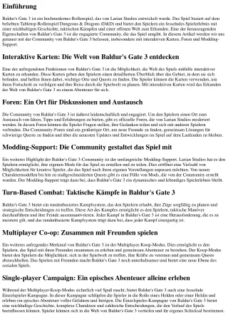 Die Community von Baldur's Gate 3: Interaktive Karten, Foren und Modding-Support