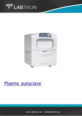 Plasma Autoclave