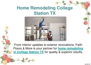 Home Remodeling College Station TX